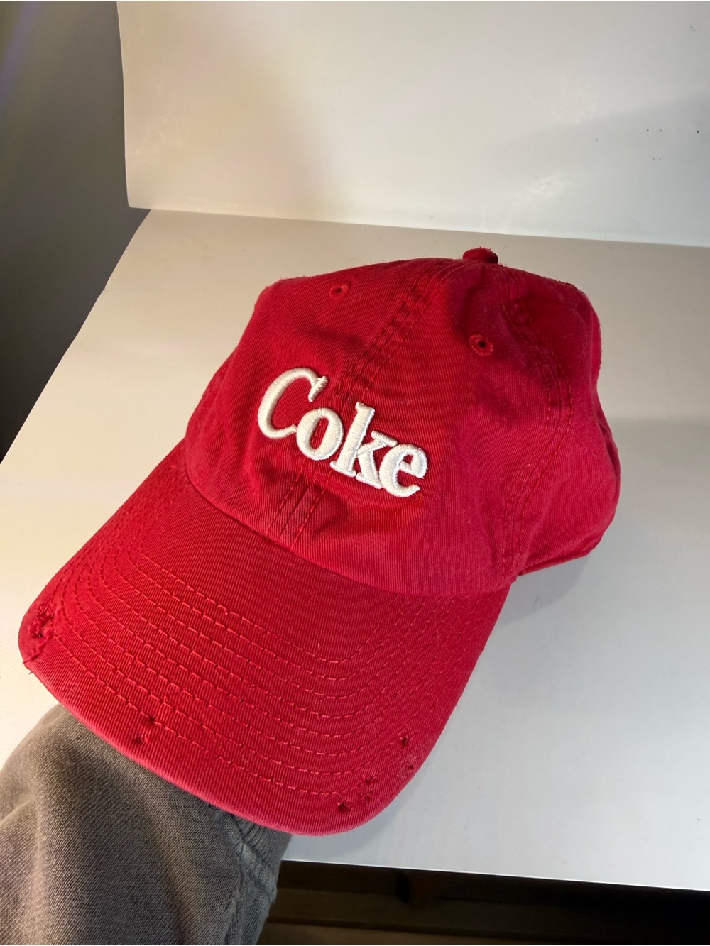 1990’s Coke Red Baseball Cap - Embroidered Logo